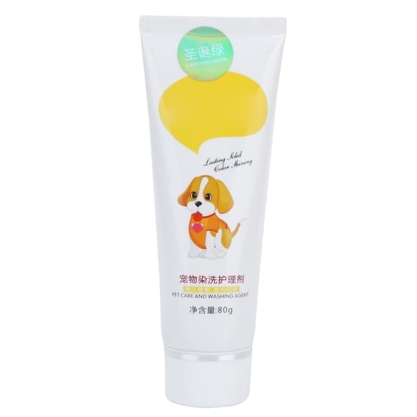 Kæledyrs Hårfarve Gel Semi Permanent Midlertidig Farve Vert de Nol 80mL