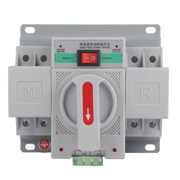 220V 63A 2P Mini Dobbelt Strøm Automatisk Overførselsafbryder Afbryder