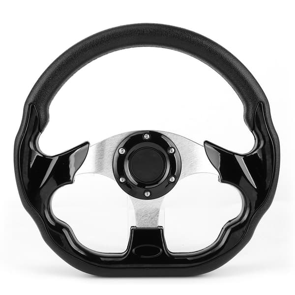 320 mm 12,5 tommer Universal Racing Rat med Hornknap Blank Sort