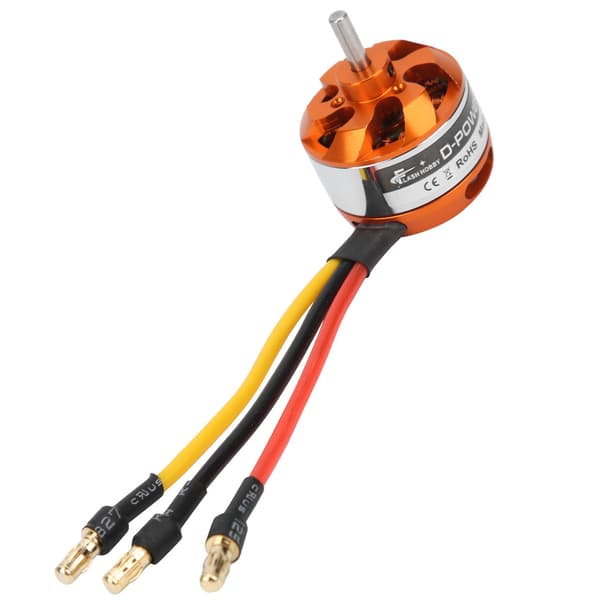 D2822 borstlös motor med adapter RC-motorbyte för RC-flygplan med fast vinge (1450KV)