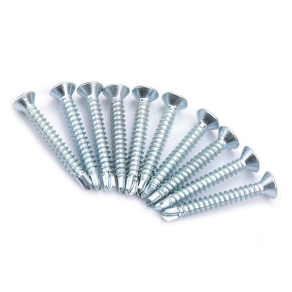 50 stk. M4 2 Flat Head Selvborende Skruesett M4 2x25