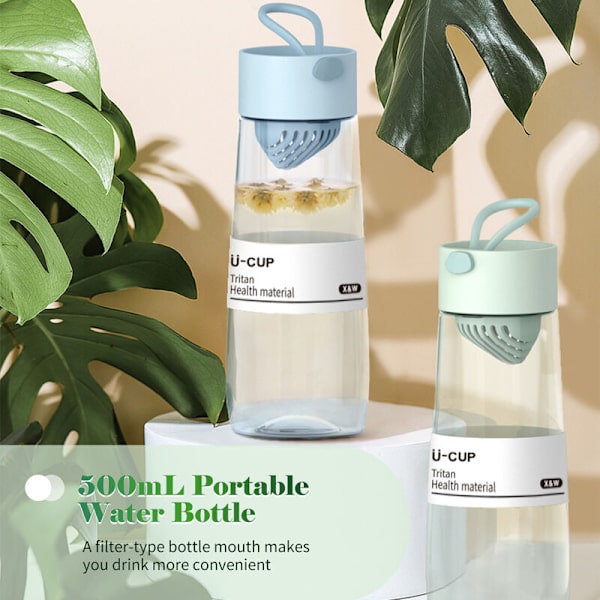 500 ml rymdkopp, plast, diskbänk, utomhussporter (ljusblå)—