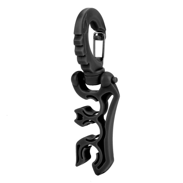 Dykning BC Slangeholder Clip Spænde Krog Sort
