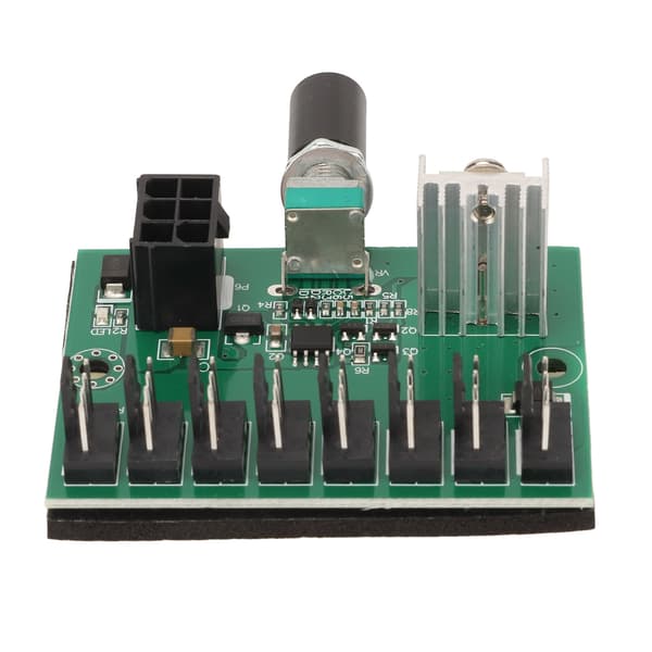 Ventilatorsplitter-controllerhub NKFV8 1 DC 12V PWM 8-kanals computerventilatorhub til 4-benede 3-benede 2-benede pc-ventilatorer