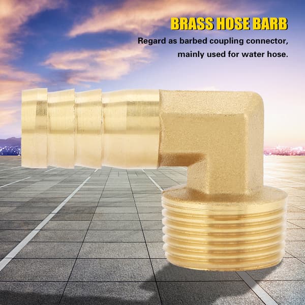 1-3/4 Tommer Messing Barb Elbow Slangeforbinder 16mm