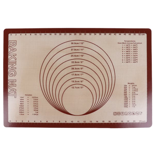 Silikon Glassfiber Bakeunderlag Deigmatte Bakeplate for Hjemmekjøkken Bakeri
