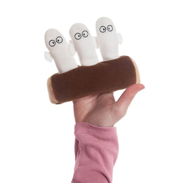 Muminhattifettarna på en stock fingerdockor A