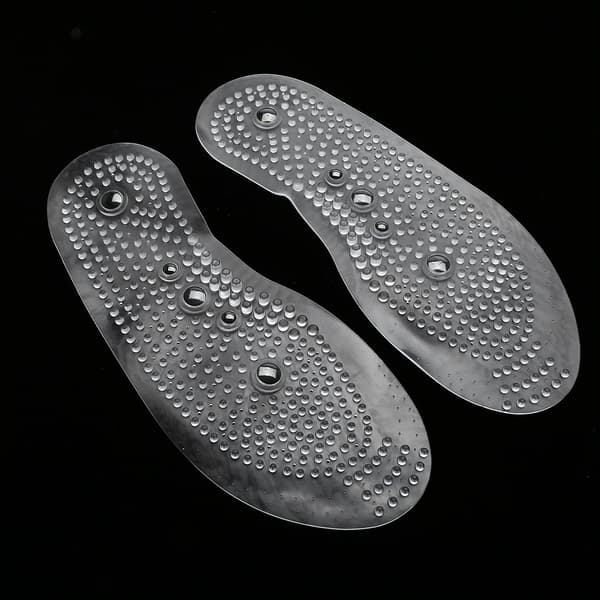 Magnetisk Terapi Hälsa Transparent Silikon Anti Trötthet Massage Innersula Kuddar Stor