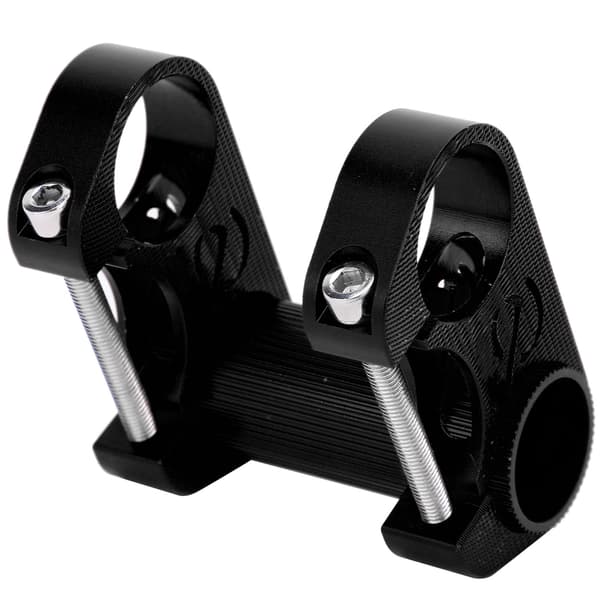 Foldbart 25,4 mm Aluminiumlegering Hul Cykelstyr SP8 Modificeret Dobbelt Skaft Sort