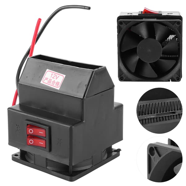 12V 260W Bilvarmer Auto Afrimer Dugfjerner Sort Luftvarmer