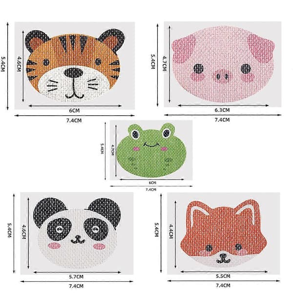Tegneseriemønster Skånsomme Søvnstrimler med 30 bærbare forbedrende søvnkvalitetstaper for barn gutter jenter Tiger 30 Piece Bag
