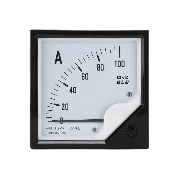 6L2 100A 5A Analogt Panel Amperemeter Pointer Strømmåler Kjemisk Industri