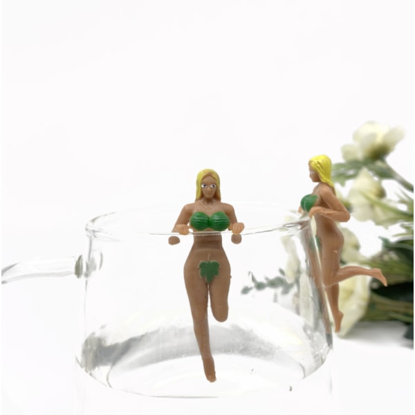Kreativ figur kop kant hængende ornament dukke dukke mikro landskab kop hængende legetøj håndlavet model (8 stk/pakke)