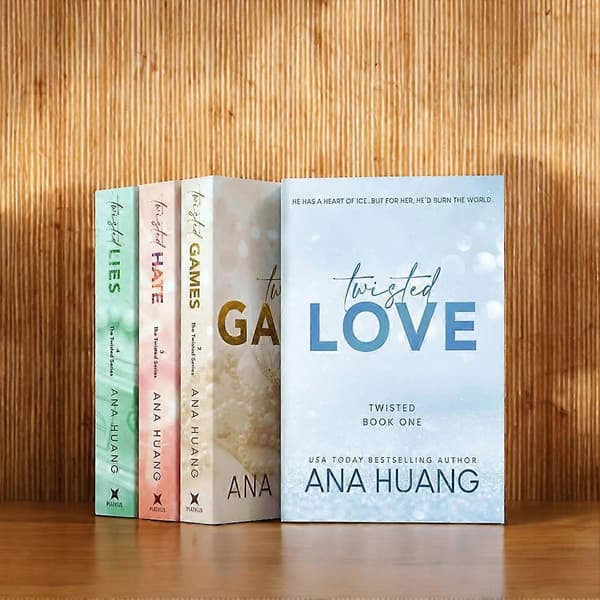 Twisted-serien Ana-Huang Alla böcker Set Twisted-Love/Games/Hate/Lies Böcker Set för män kvinnor Bundle