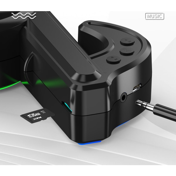 Bluetooth kaiutin, työpöydän pieni nuottiääni, langaton värikäs RGB-valo (vaaleanpunainen),