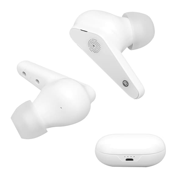 Trådlöst Bluetooth 5.0 Headset med Laddningsfodral Dubbla Samtal Hörlurar