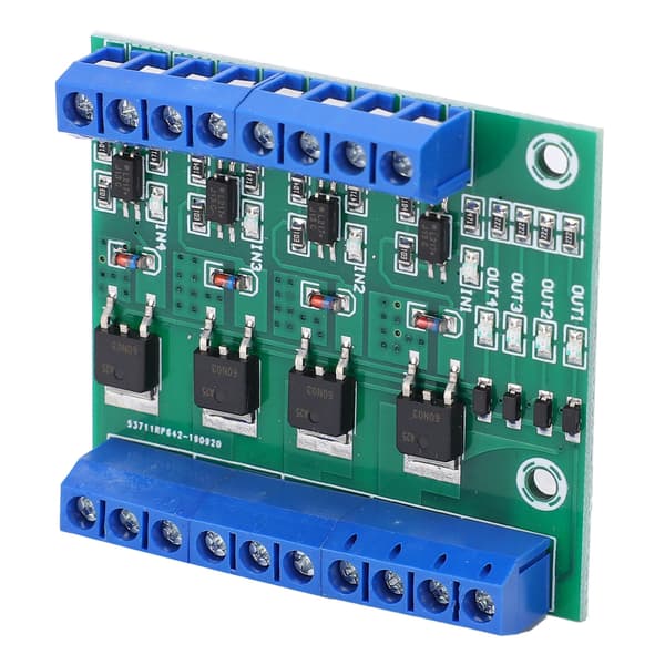 4-vejs MOSFET-modul Felteffekt PLC-forstærkerkort med input-output signalindikator