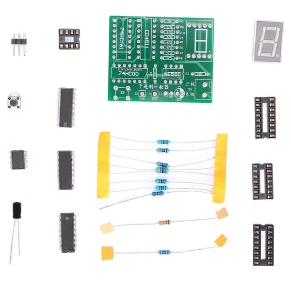 ABS Desimalteller Kit Elektronisk Prosjekt Undervisningssett for Skoler