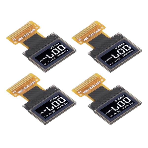 4 stk. 0,49 tommer organisk lysemitterende diode displaymodul IIC interface 64x32 14Pin displaymodul