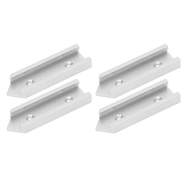 4-vägs T-spår Aluminiumlegering 100 mm Längd 30 mm Bredd Universell Träbearbetning Silver