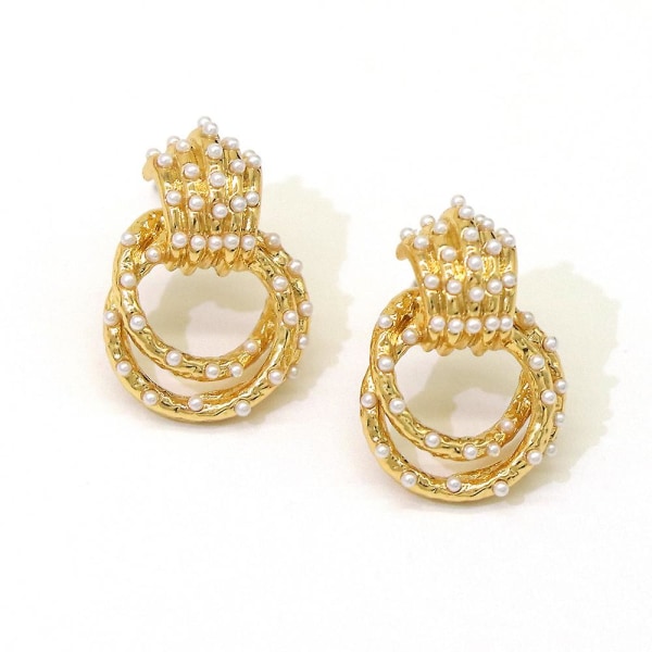 Ørering Pearl Geometry Stud Fashion Jewelry Ac6081