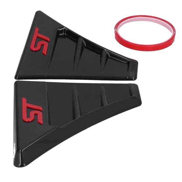 Et par skjermsideventilhetter for ST RS styling modifikasjonstilbehør for Ford Focus MK 2Rød