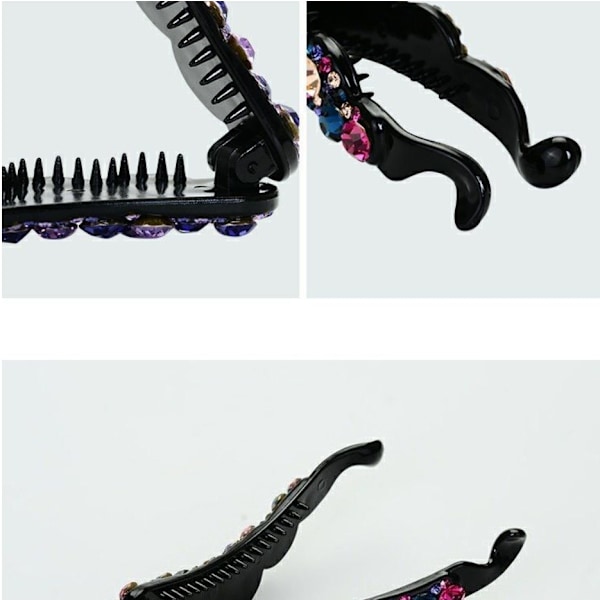 Stor elegant bananklip (violet stor)