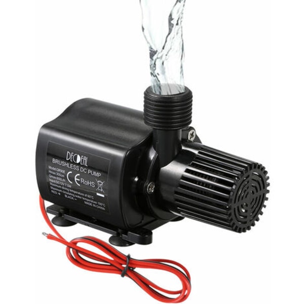 DECDEAL Akvariepumpe DC12V Ultra-stille børsteløs vandpumpe Mikro børsteløs vandpumpe Vandtæt dykpumpe til