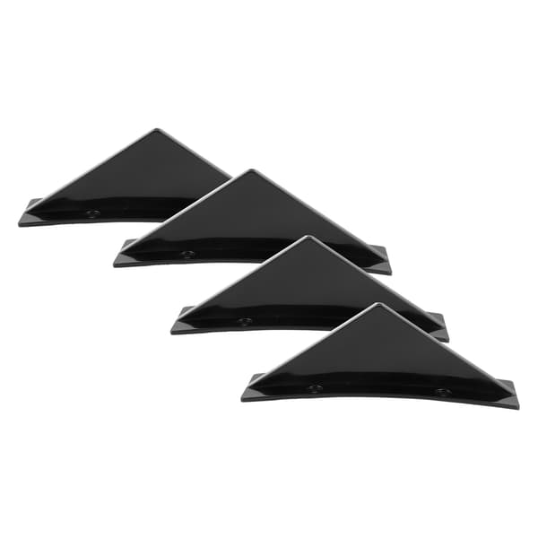 Glans Sort Hajfin Bagagerumsdiffusor Spoiler Kit med Monteringsskruer Universal