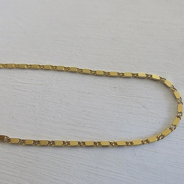 Slank ankel armbånd plating ankelkæde til kvinder piger smykker gave One size 29cm guld Silver