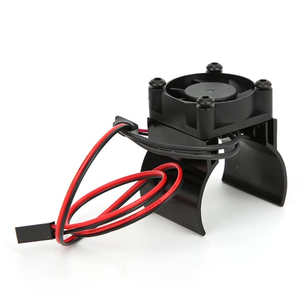 Motor Køleplade Køleblæser 1/10 RC Bil Model Tilbehør Passer til Traxxas TRX-4Sort