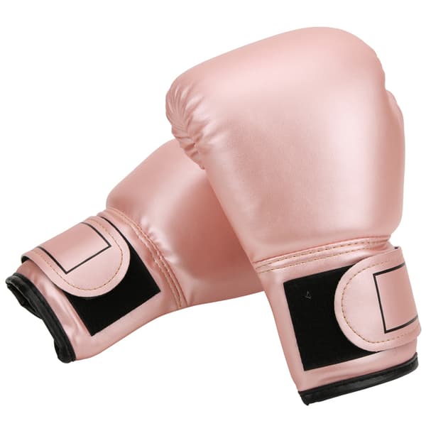 Andningsbara boxningshandskar i PU-läder för barn Sanda Sparring Träning Rosa