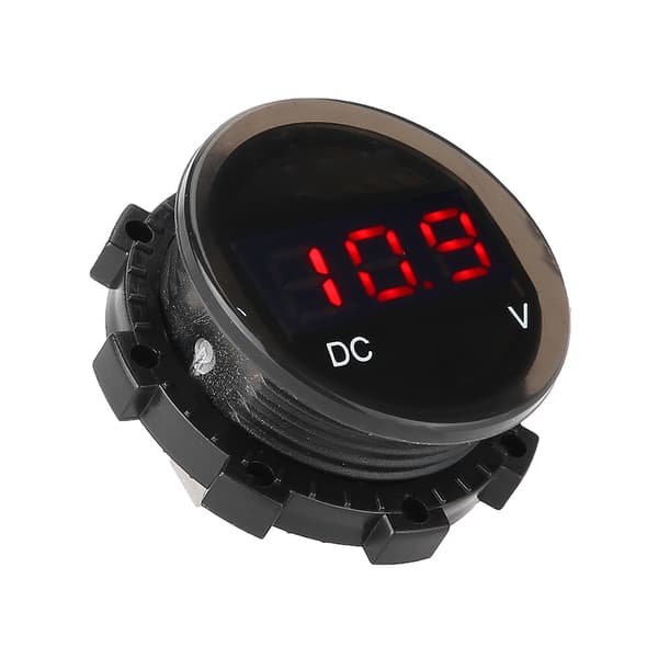 Modificeret Motorcykel Voltmeter LED Digital Display Spændingspanel Meter Rød