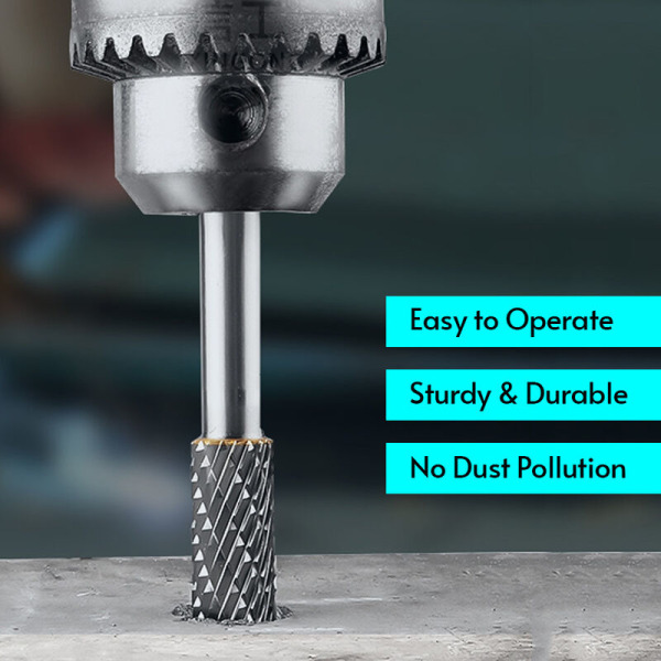 8-pakkaus 1/8" Double Cut Hard Burr set