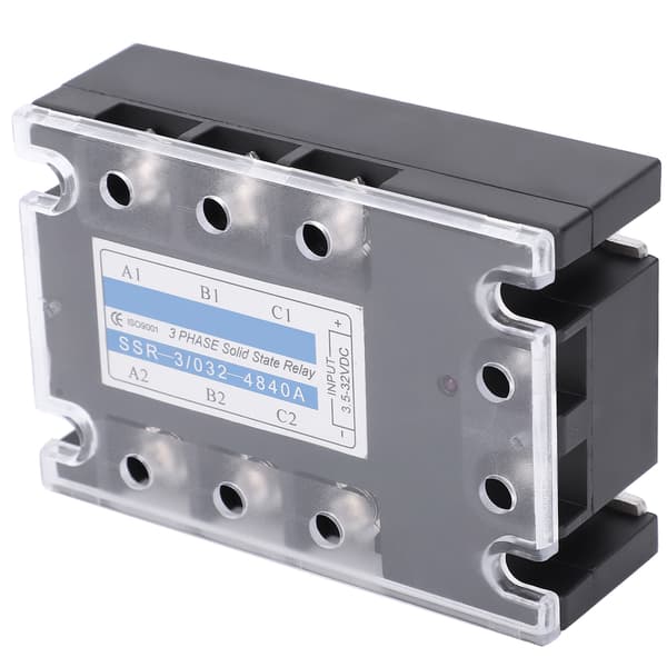 SSR 3 D4840 3-fas Halvledarrelä 40A DC AC 480V Distributionskontrollutrustning