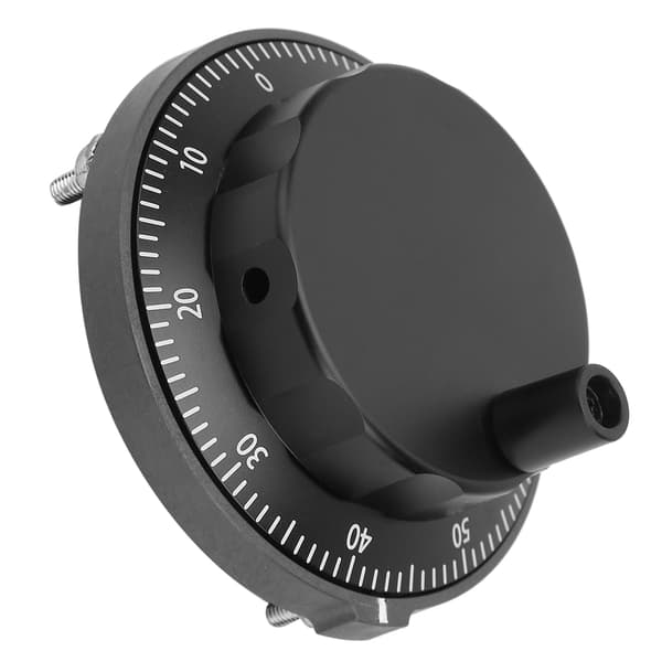 5V 80mm 6-pin CNC Pulser Svart Håndhjul 100PPR Manuell Pulsgenerator Rotary Encoder
