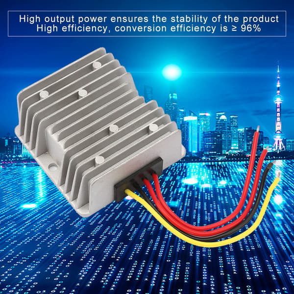 AC DC-omformer 12V 8A strømforsyningsmoduladapter aluminiumskasse