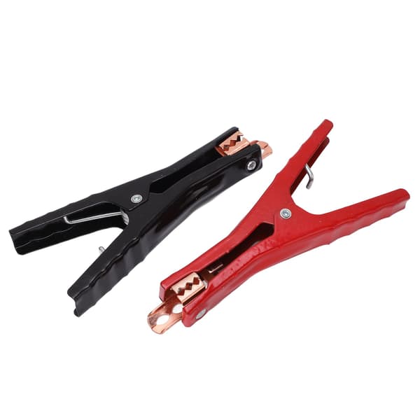 2 stk Batteritestklemmer Sort Rød 400A Aluminium Legering Booster Testklemme til Både Campingvogne ATV'er