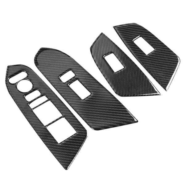 4 stk. Bilskiftpanel Trim i Kulfiber til Honda CRV 2016-2019