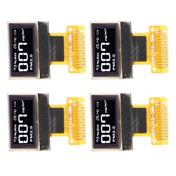4 stk. 0,49 tommer organisk lysemitterende diode displaymodul IIC interface 64x32 14Pin displaymodul