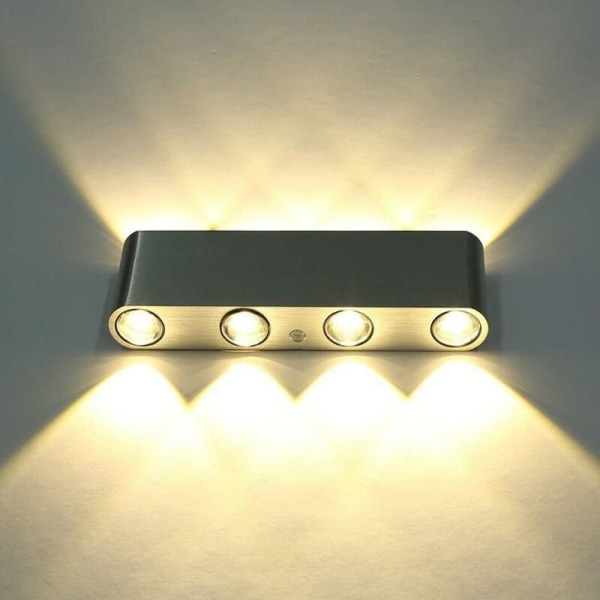 8W varm hvid led væglampe indendørs lampet køkken trappe soveværelse entre stue væglampe, natlampe, til indendørs