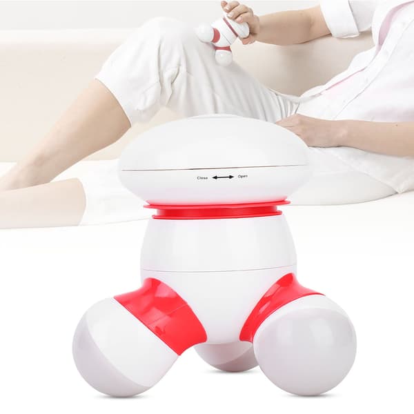USB Mini Kropsmassager Håndholdt Elektronisk Massager med LED-lys