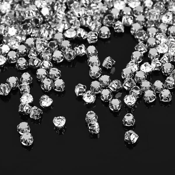 Anti-Scratch 3D Single Claw Sy Strass - Klara DIY-klädertillbehör (#02)