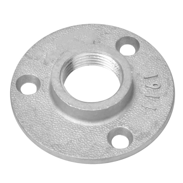 10 stk. gjengehylle DN20 med 3 hull, aluminiumslegering