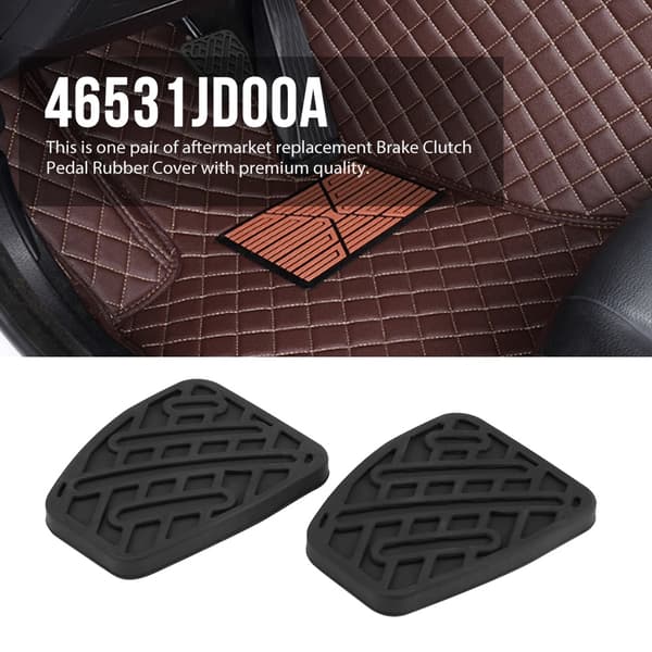 1 par Auto Bremse Koblingspedal Pad Gummi Dækning til Nissan Qashqai 2007-2016 46531JD00A