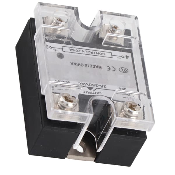 SSR Solid State Relæ 4-20mA Input til 28-250V AC Output Trinløs Spændingsregulator