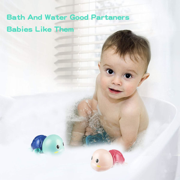 Badelegetøj Badelegetøj til 1 2 3-årig drengepige Sød svømmeskildpadde badelegetøj til småbørn 1-3, gave til 1-årig drengepige 3 stk. Sæt.