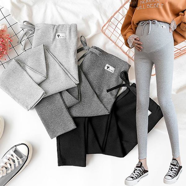 Legging til gravide kvinder Black M