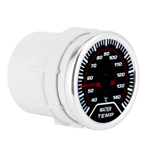 Vanntemperaturmåler LED Bil Universal 52mm/2in Temp Måler 1/8 Sensor Gjenger