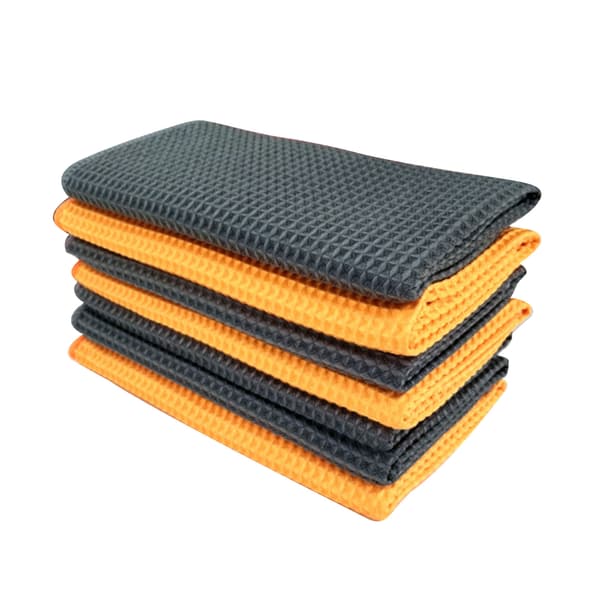 Høyabsorberende Multifunksjonell Mikrofiber Vaffelvev Vindusrengjøringshåndkle